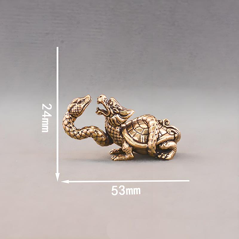 Retro Brass Mythical Python Turtle Head Turtle Body Figurines Miniatures Lucky Animal Statue мідний
Retro Brass Mythical Python Turtle Head Turtle Body Figurines Miniatures Lucky Animal Statue мідний