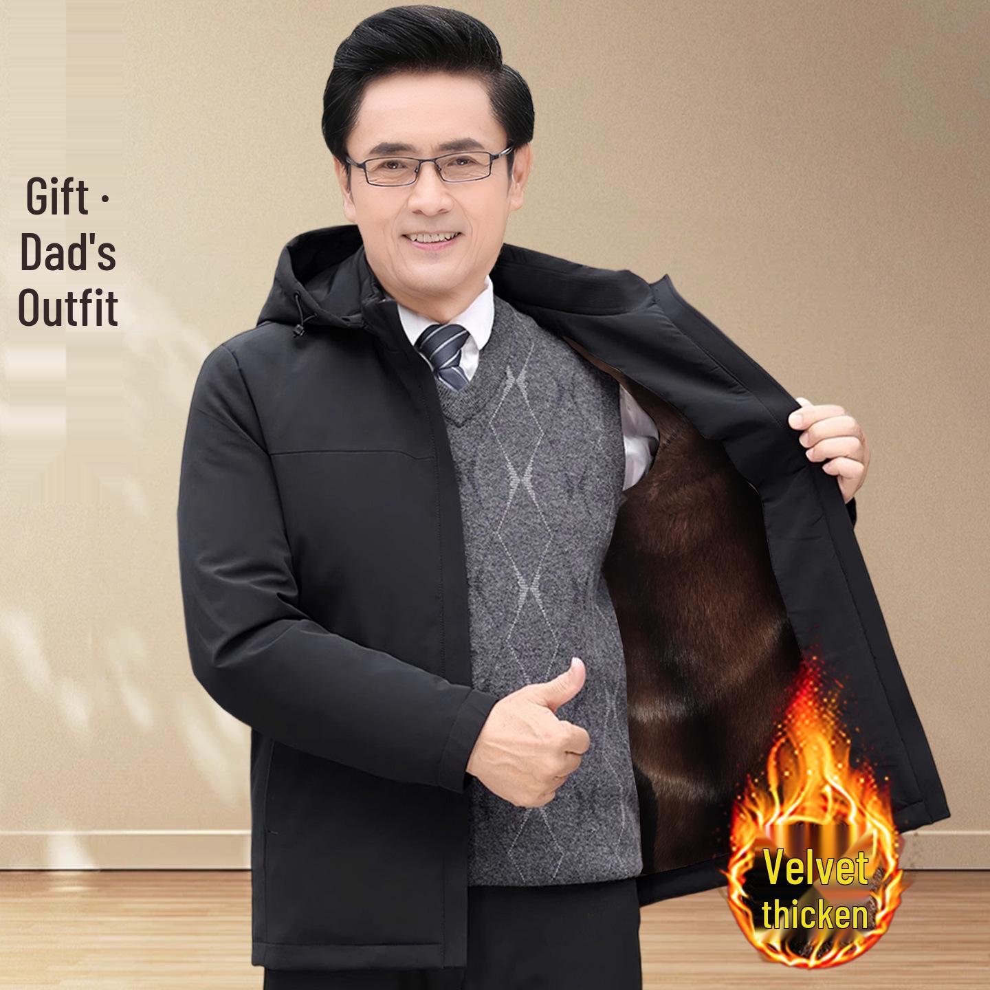Men s Cotton Padded Jacket: Fleece-Lined Winter Coat for Middle-Aged & Elderly Dads & Grandpas 190/for 140-160 jin
Men s Cotton Padded Jacket: Fleece-Lined Winter Coat for Middle-Aged & Elderly Dads & Grandpas 190/for 140-160 jin