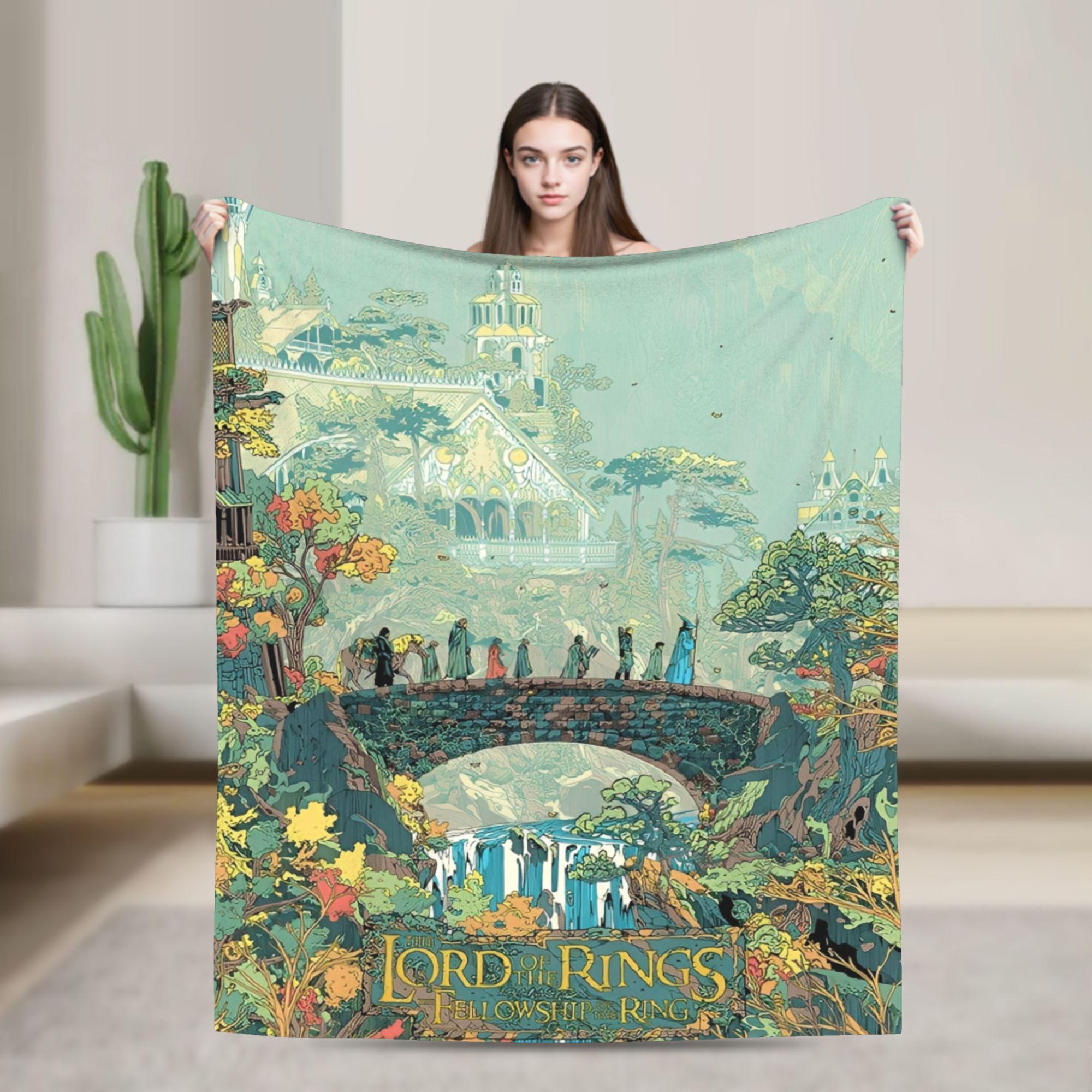 L-Lords Of The R-Rings Blanket Warm Soft Novelty Plush Throw Blanket For Living Room Picnic Flannel Bedspread Bed Cover 130x150cm
L-Lords Of The R-Rings Blanket Warm Soft Novelty Plush Throw Blanket For Living Room Picnic Flannel Bedspread Bed Cover 130x150cm