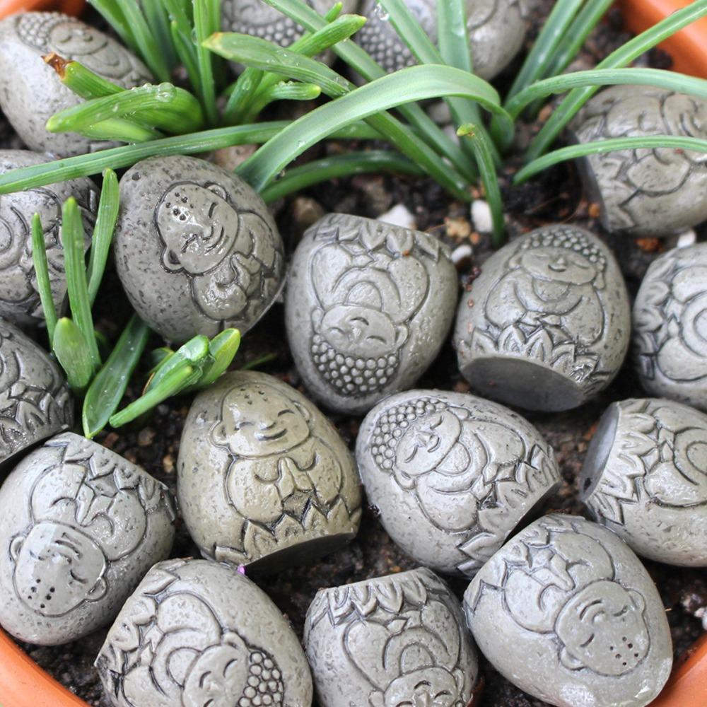 Handmade Small Stone Buddha Statue Realistic Flower Pot Decor Stone Buddha Figurine Path Ornament 20pcs
Handmade Small Stone Buddha Statue Realistic Flower Pot Decor Stone Buddha Figurine Path Ornament 20pcs