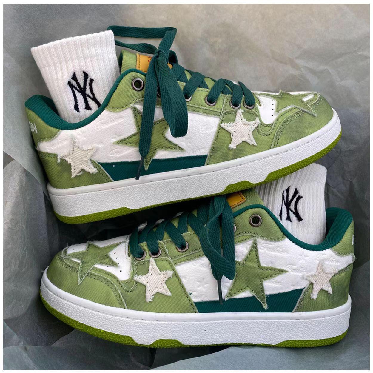 Женская обувь Теннис Ретро Y2K Star Punk Хип-хоп Обувь для скейтборда Модные кроссовки Спортивная повседневная обувь на открытом воздухе 37 зелёный
Женская обувь Теннис Ретро Y2K Star Punk Хип-хоп Обувь для скейтборда Модные кроссовки Спортивная повседневная обувь на открытом воздухе 37 зелёный