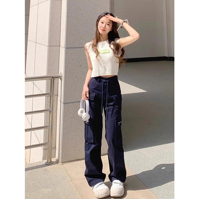 Women s Navy Blue High-Waist Wide-Leg Cargo Pants - Spring 2025 Retro Style 3XL
Women s Navy Blue High-Waist Wide-Leg Cargo Pants - Spring 2025 Retro Style 3XL