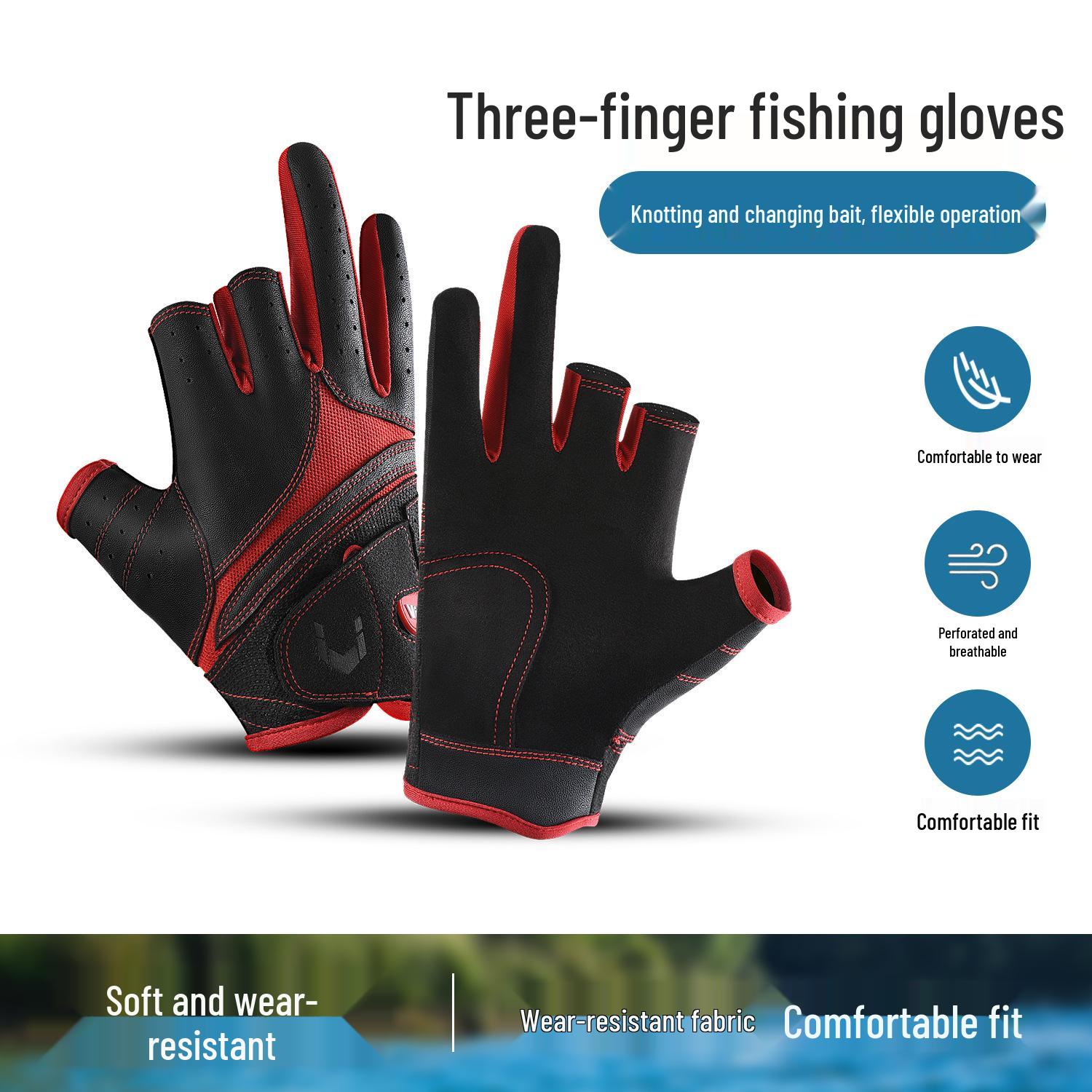 Vilico Outdoor Sports Anti-Slip Three-Finger Fishing Gloves for Autumn and Winter Small/Medium
Vilico Outdoor Sports Anti-Slip Three-Finger Fishing Gloves for Autumn and Winter Small/Medium