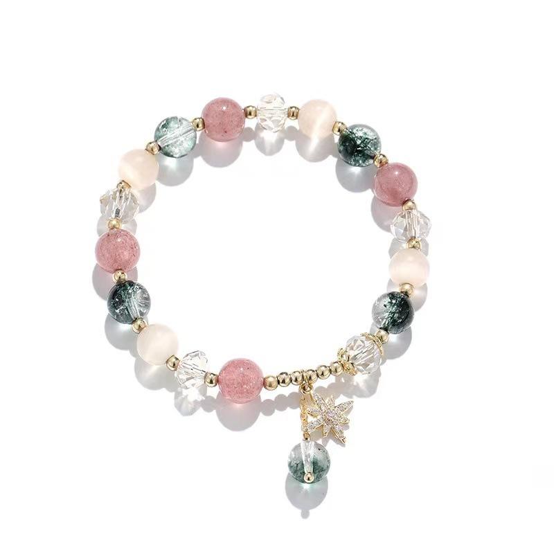 Natural Green Ghost Bracelet Strawberry Crystal Opal Crystal Bracelet Bangles Women Fashion Jewelry accessories Gift зелёный
Natural Green Ghost Bracelet Strawberry Crystal Opal Crystal Bracelet Bangles Women Fashion Jewelry accessories Gift зелёный