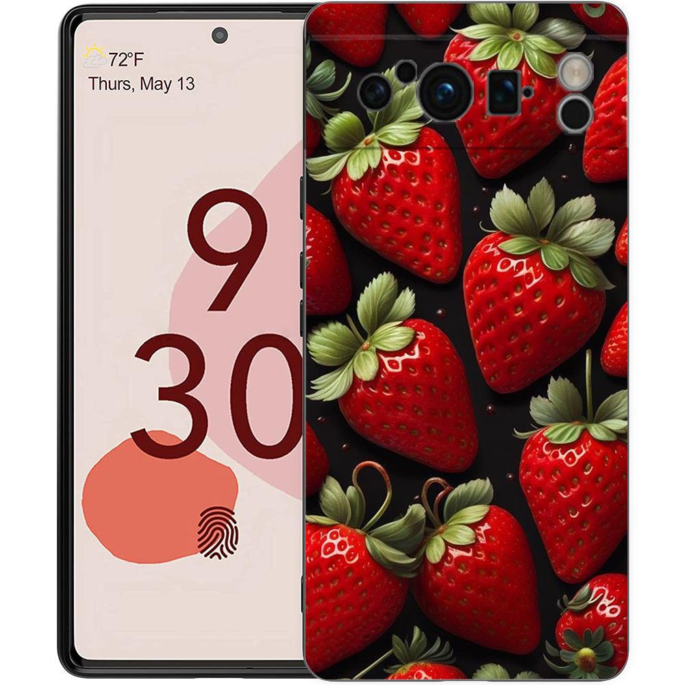 Luxury Phone Case For Google Pixel 10 9 8 9A 8A 7 7A 6 Pro XL 6A 5G Black Soft Back TPU Cover Summer Strawberry Flowers Print Pixel 8 Pro
Luxury Phone Case For Google Pixel 10 9 8 9A 8A 7 7A 6 Pro XL 6A 5G Black Soft Back TPU Cover Summer Strawberry Flowers Print Pixel 8 Pro