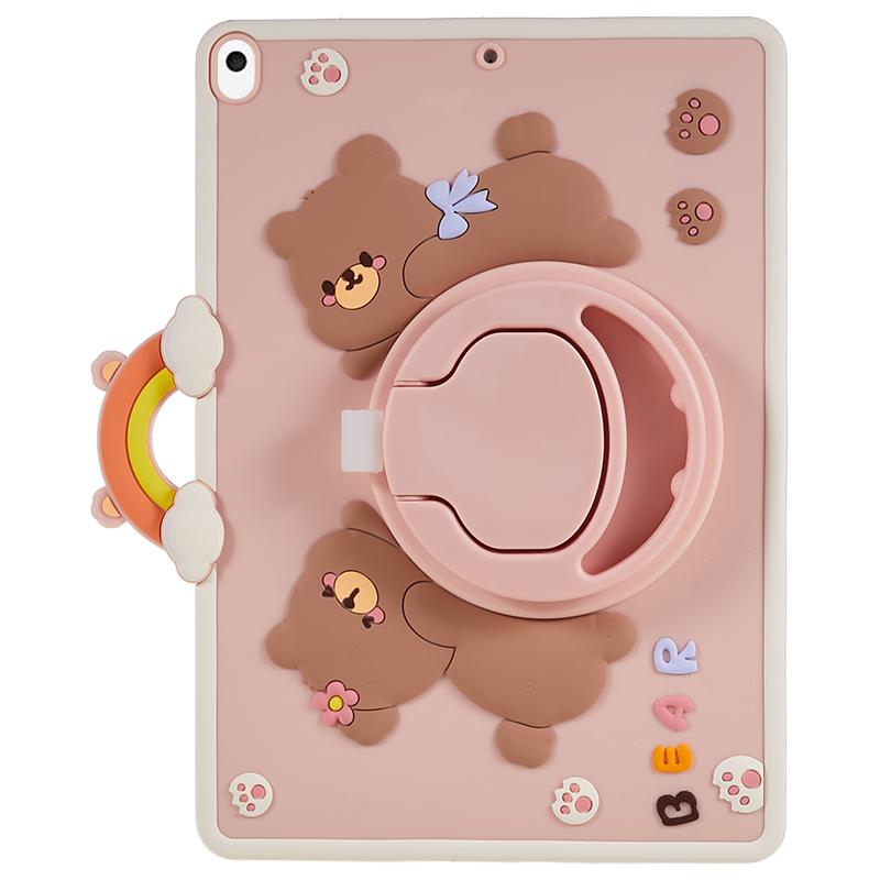 For iPad 10.2 (2021)/(2020)/(2019)/iPad Air 10.5 inch (2019)/Pro 10.5-inch (2017) Tablet Case PC+Silicone Cartoon Bear Kickstand Cover A
For iPad 10.2 (2021)/(2020)/(2019)/iPad Air 10.5 inch (2019)/Pro 10.5-inch (2017) Tablet Case PC+Silicone Cartoon Bear Kickstand Cover A