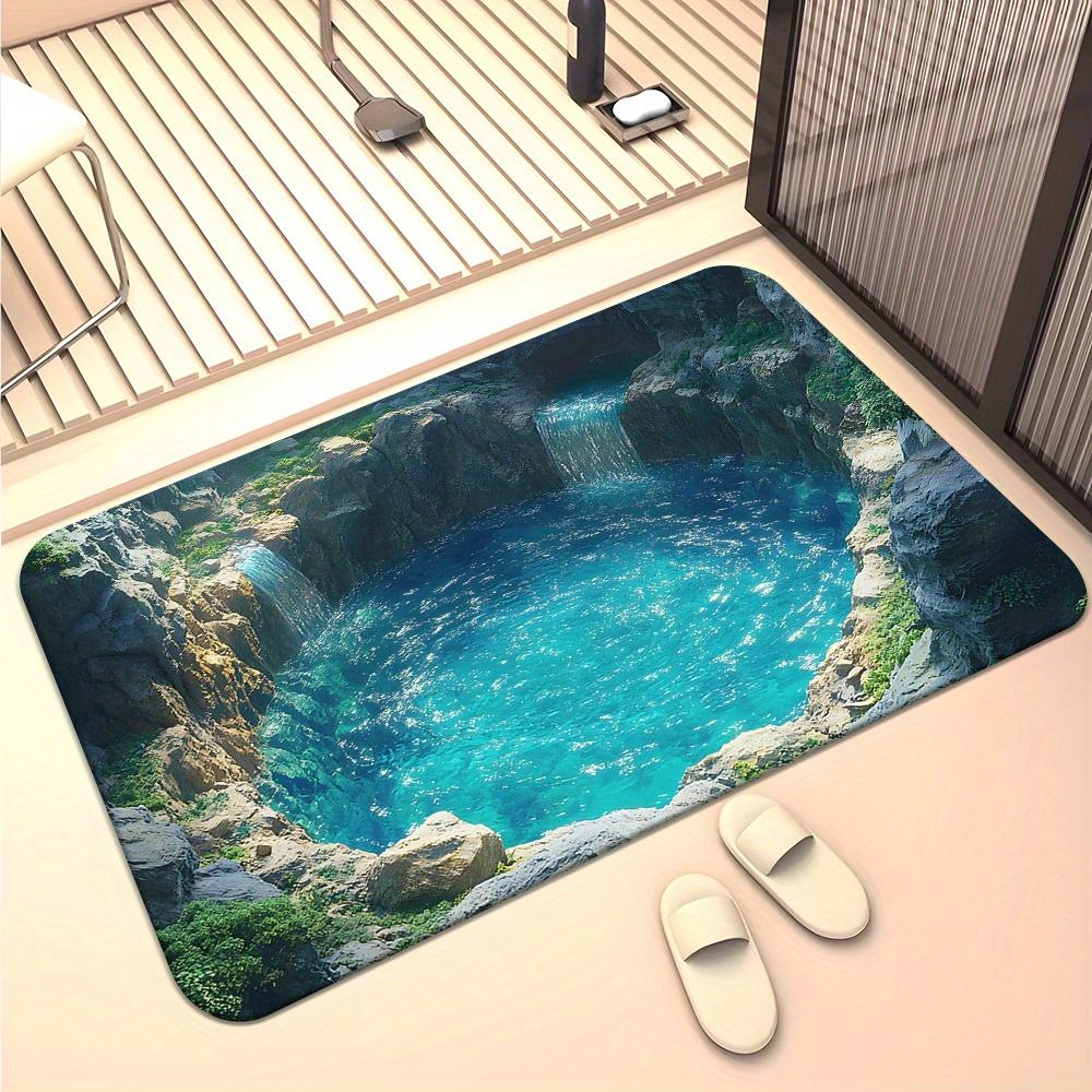 Visual Phantom Pattern Door Mat Blue Waterfall Rocks Rugs Living Room Front Door Entrance Doormat Bedroom Bath Non-slip Floormat 40cm x 60cm
Visual Phantom Pattern Door Mat Blue Waterfall Rocks Rugs Living Room Front Door Entrance Doormat Bedroom Bath Non-slip Floormat 40cm x 60cm