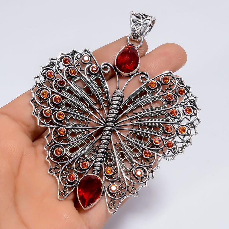 Elegant Top Grade Qualite 100% Natural Red Garnet Pear Shape Vintage Style Handmade Jewelry 925 Steling Silver Plated Pendant 3.6 WSJ-5080 3.6
Elegant Top Grade Qualite 100% Natural Red Garnet Pear Shape Vintage Style Handmade Jewelry 925 Steling Silver Plated Pendant 3.6 WSJ-5080 3.6