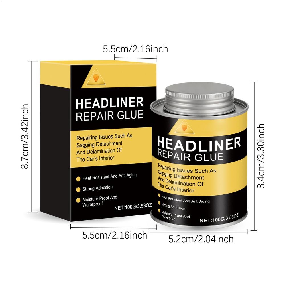 Headliner Adhesive Auto Carpet & Leather Seat Glue Strong Bond for Car Repair, Door Panel Sun Visor, Trucks SUVs RVs
Headliner Adhesive Auto Carpet & Leather Seat Glue Strong Bond for Car Repair, Door Panel Sun Visor, Trucks SUVs RVs