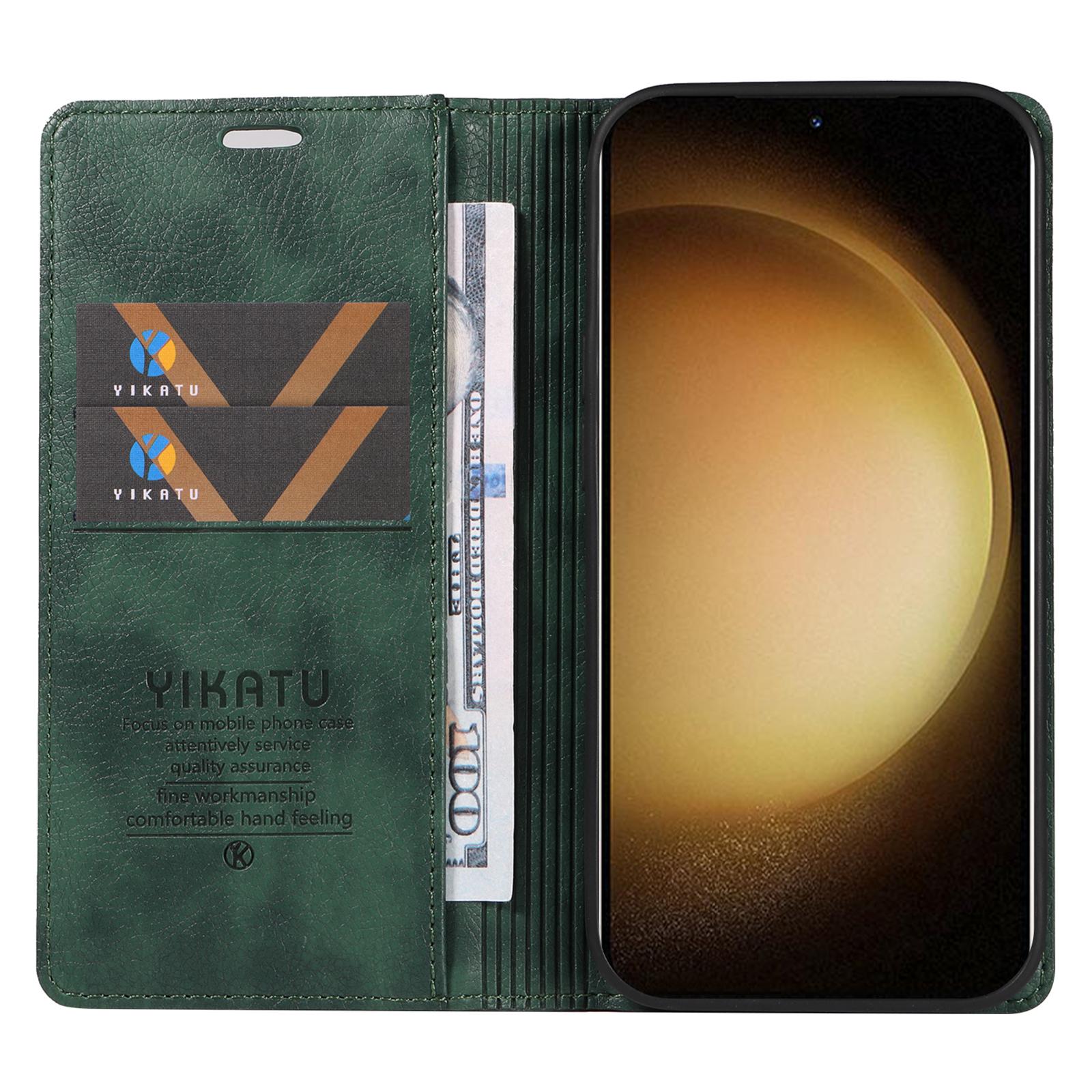 YIKATU YK-006 For Samsung Galaxy S23 Case Drop-proof Leather Stand Wallet Phone Cover Green
YIKATU YK-006 For Samsung Galaxy S23 Case Drop-proof Leather Stand Wallet Phone Cover Green