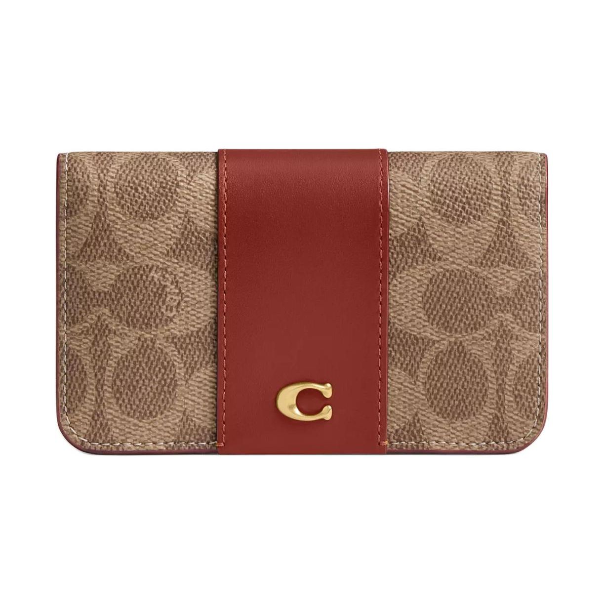 Coach Card Case Essential 13 Classic Monogram Print Slim Coated Canvas And Calfskin Card Holder Women card holder Brass Multicolor CR542-B4NQ4 Brass Multicolor
Coach Card Case Essential 13 Classic Monogram Print Slim Coated Canvas And Calfskin Card Holder Women card holder Brass Multicolor CR542-B4NQ4 Brass Multicolor