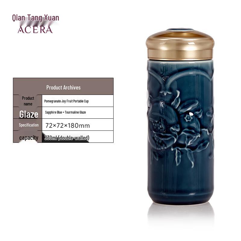 HW Living Ceramic Water Cup with Pomegranate Design
HW Living Ceramic Water Cup with Pomegranate Design