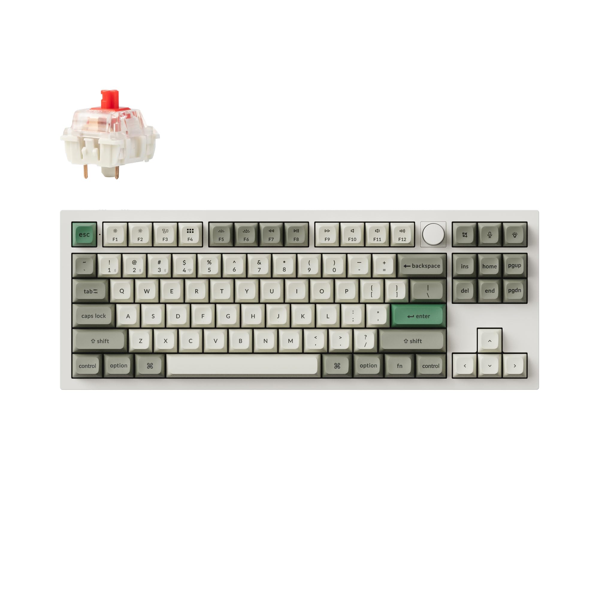 Keychron Q3 Max Wireless Custom Mechanical US RGB Gateron Jupiter Mechanical Windows Compatible Gateron Jupiter Mechanical Red QMK/VIA Keyboard, 2.4
Keychron Q3 Max Wireless Custom Mechanical US RGB Gateron Jupiter Mechanical Windows Compatible Gateron Jupiter Mechanical Red QMK/VIA Keyboard, 2.4