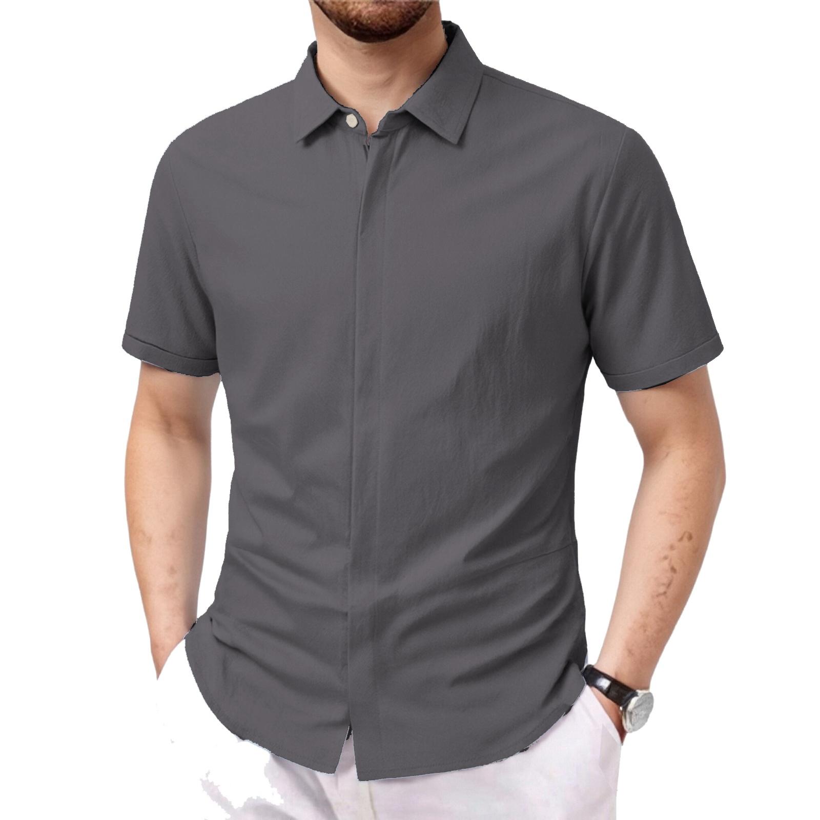 Men s Casual ,color Button Short,sleeved Shirt, Men s Lapel Linen Top L
Men s Casual ,color Button Short,sleeved Shirt, Men s Lapel Linen Top L
