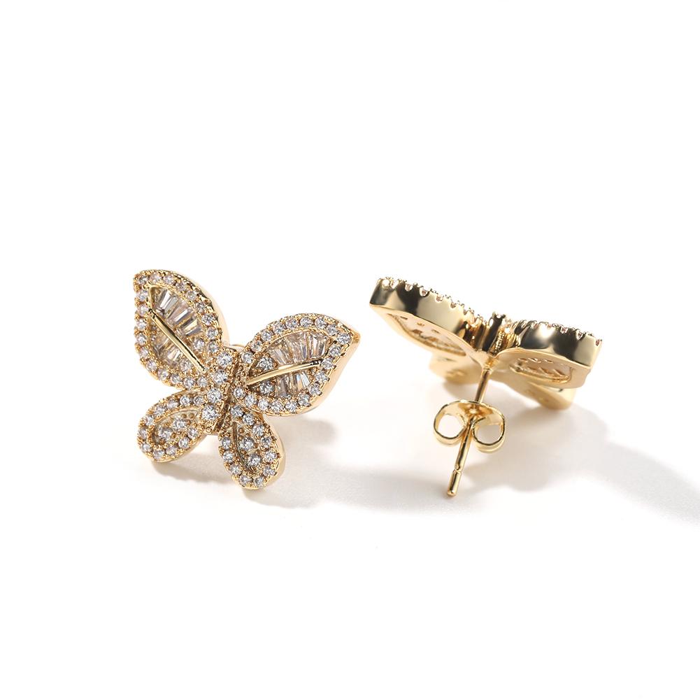 THE BLING KING Delicate Butterfly Stud Earring Full Pave Cubic Zirconia For Women Engagement Party Earrings Girl Fashion Jewelry золотой
THE BLING KING Delicate Butterfly Stud Earring Full Pave Cubic Zirconia For Women Engagement Party Earrings Girl Fashion Jewelry золотой