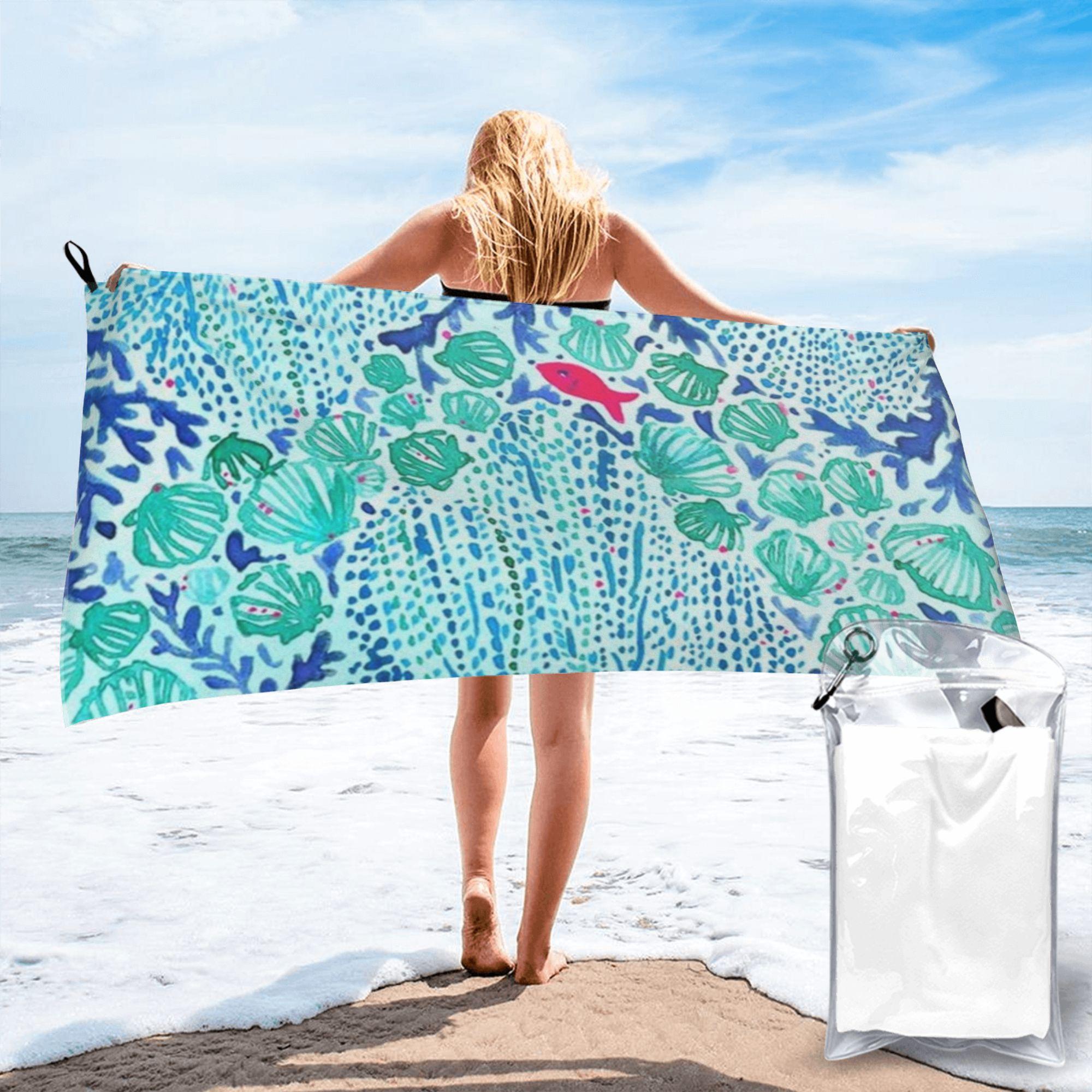 Lily pulitzer Beach Towel Soft Microfiber Quick Dry Absorbent Quick Towels For Bath W30*H60(CM)
Lily pulitzer Beach Towel Soft Microfiber Quick Dry Absorbent Quick Towels For Bath W30*H60(CM)