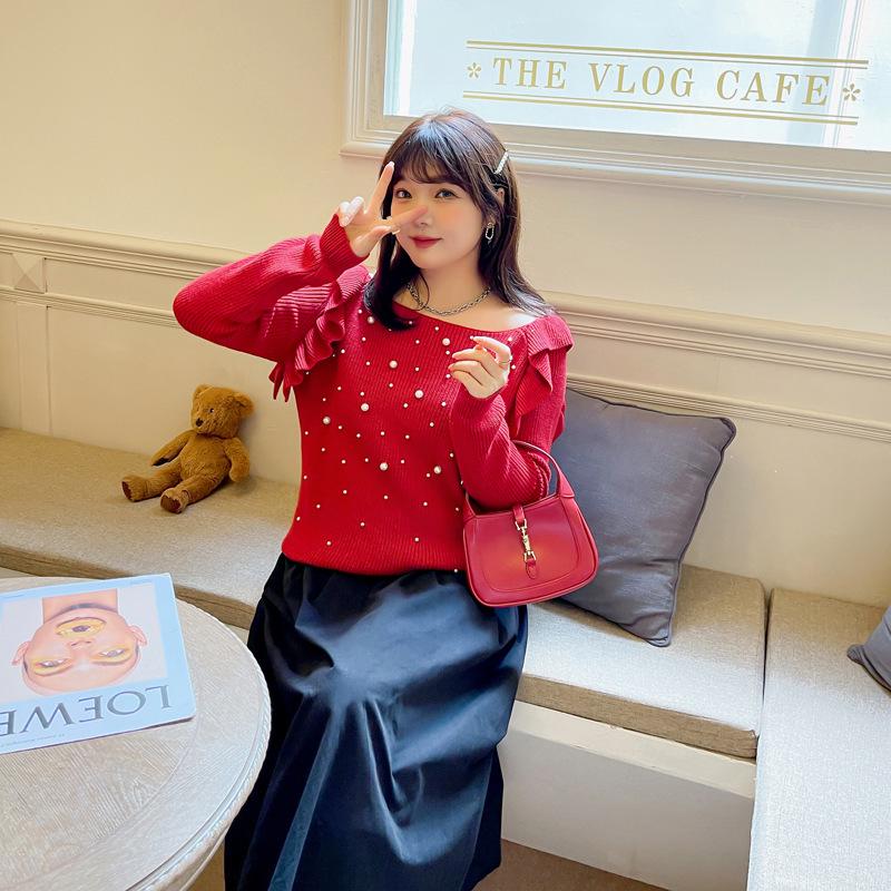 K1653 Plus Size Women s Off-Shoulder Beaded Ruffle Sweater - Autumn/Winter 2025 Collection 4XL
K1653 Plus Size Women s Off-Shoulder Beaded Ruffle Sweater - Autumn/Winter 2025 Collection 4XL