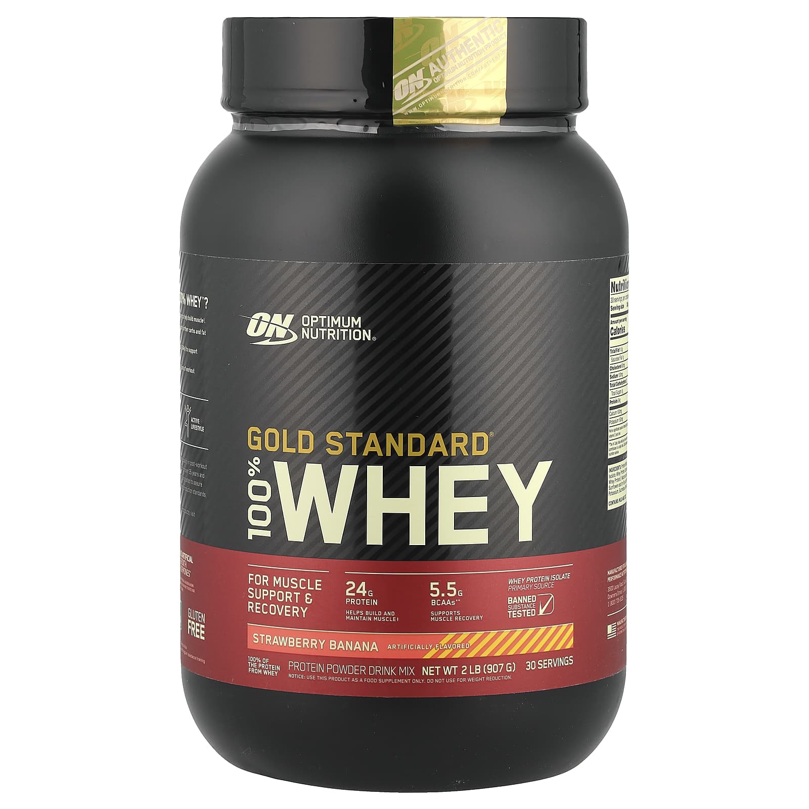 Gold Standard, 100% Whey, Strawberry Banana, 907G (2Lbs)
Gold Standard, 100% Whey, Strawberry Banana, 907G (2Lbs)