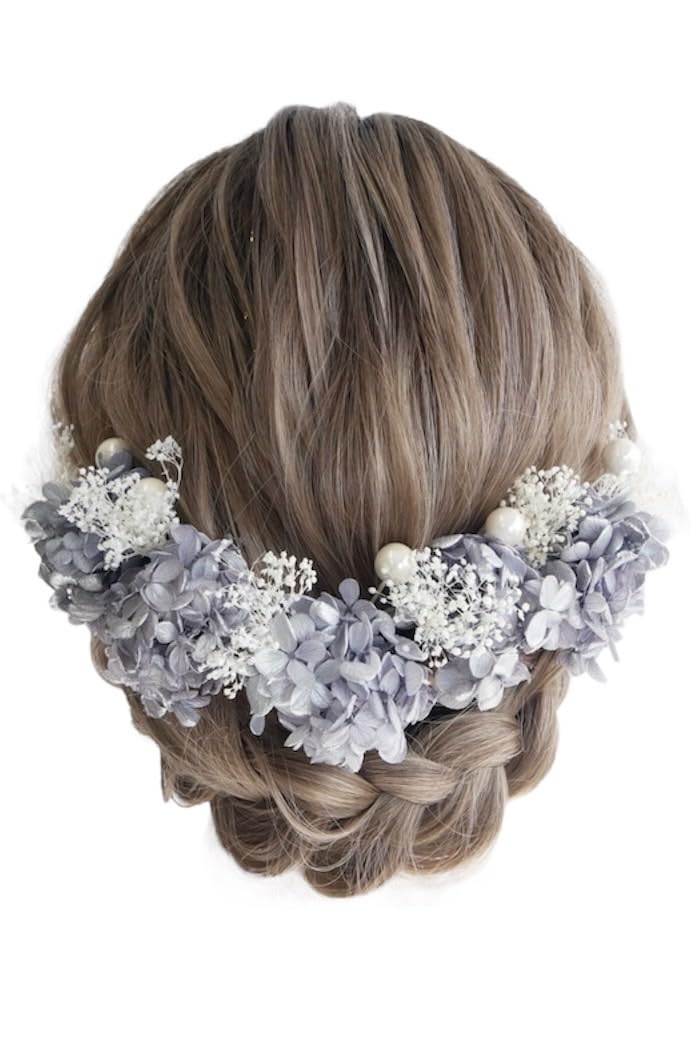 Lomeri and Pearl Hair Ornament W10 Gypsophila, Hydrangea, (Blue) синий
Lomeri and Pearl Hair Ornament W10 Gypsophila, Hydrangea, (Blue) синий