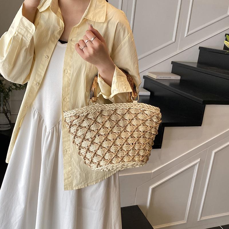 Summer popular hand-held straw bag women s new high-end fashion woven shoulder bag messenger bag хакі
Summer popular hand-held straw bag women s new high-end fashion woven shoulder bag messenger bag хакі