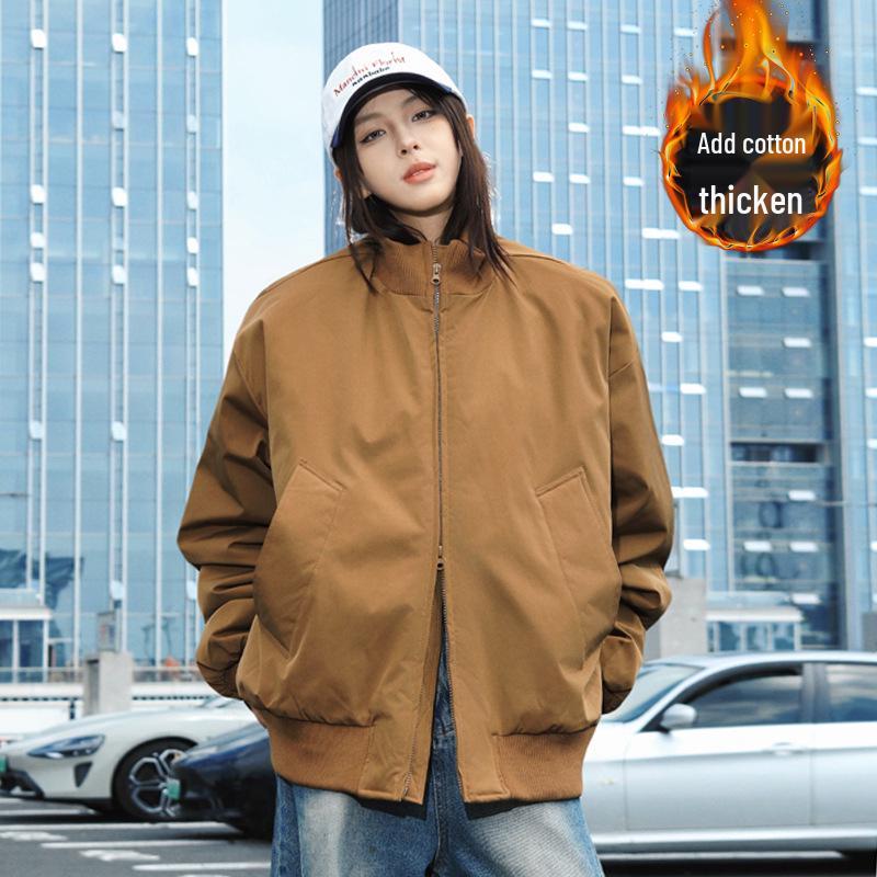 Men s Brown Padded Bomber Jacket - Thickened Cotton, Boxy Short Stand Collar, Autumn/Winter. M коричневий
Men s Brown Padded Bomber Jacket - Thickened Cotton, Boxy Short Stand Collar, Autumn/Winter. M коричневий