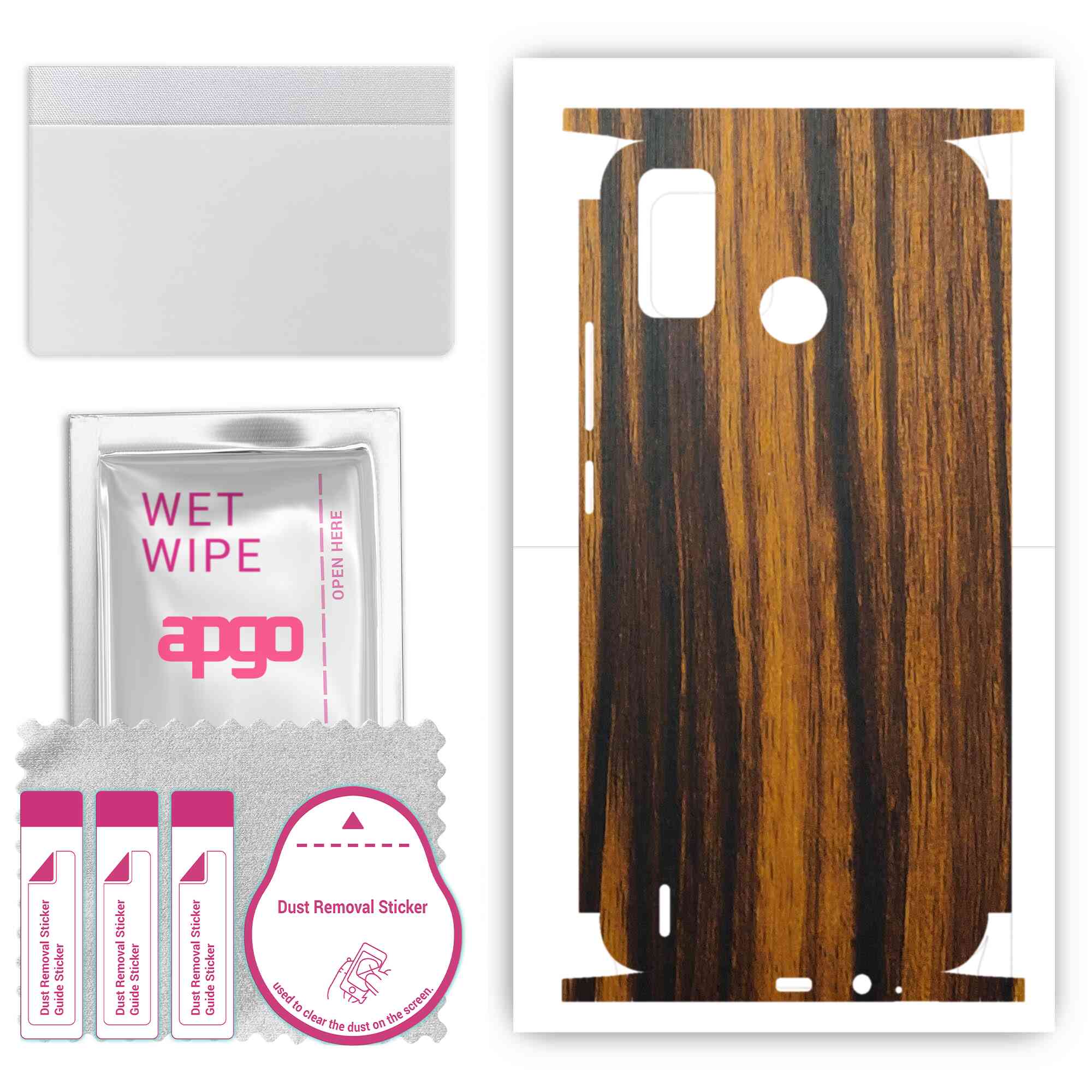 Apgo Protective Skin Sticker for the back+sides compatible with Tecno Spark 6 Go, Full Wrap Film, Foil, Vinyl - Pattern Tigerwood
Apgo Protective Skin Sticker for the back+sides compatible with Tecno Spark 6 Go, Full Wrap Film, Foil, Vinyl - Pattern Tigerwood