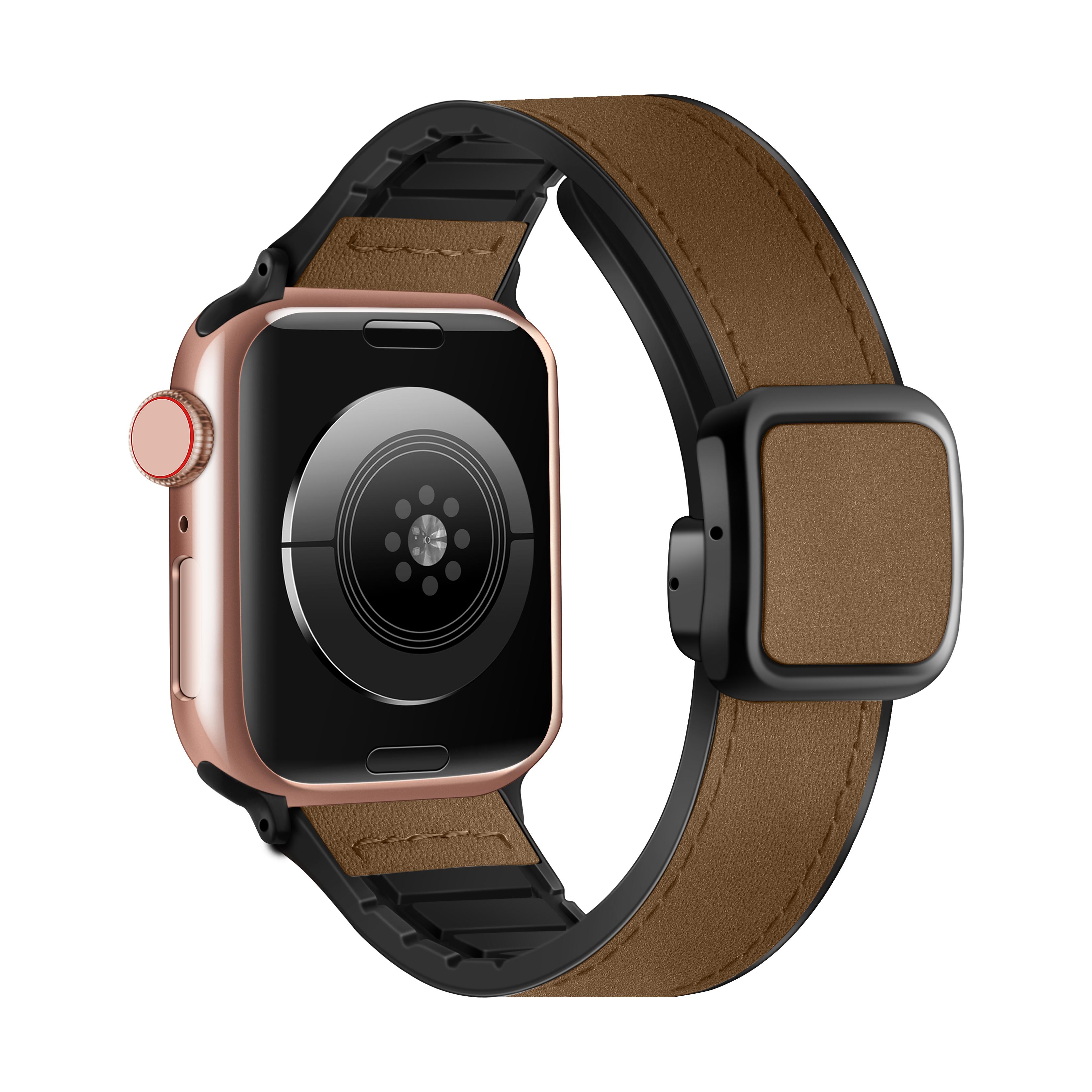 Genuine Leather Strap for Apple watch band 45mm 44mm 40mm 41mm 49mm 42mm Magnetic bracelet correa Series 9 8 7 6 5 4 SE Ultra 2 42mm 44mm 45mm 49mm темно-коричневого кольору
Genuine Leather Strap for Apple watch band 45mm 44mm 40mm 41mm 49mm 42mm Magnetic bracelet correa Series 9 8 7 6 5 4 SE Ultra 2 42mm 44mm 45mm 49mm темно-коричневого кольору