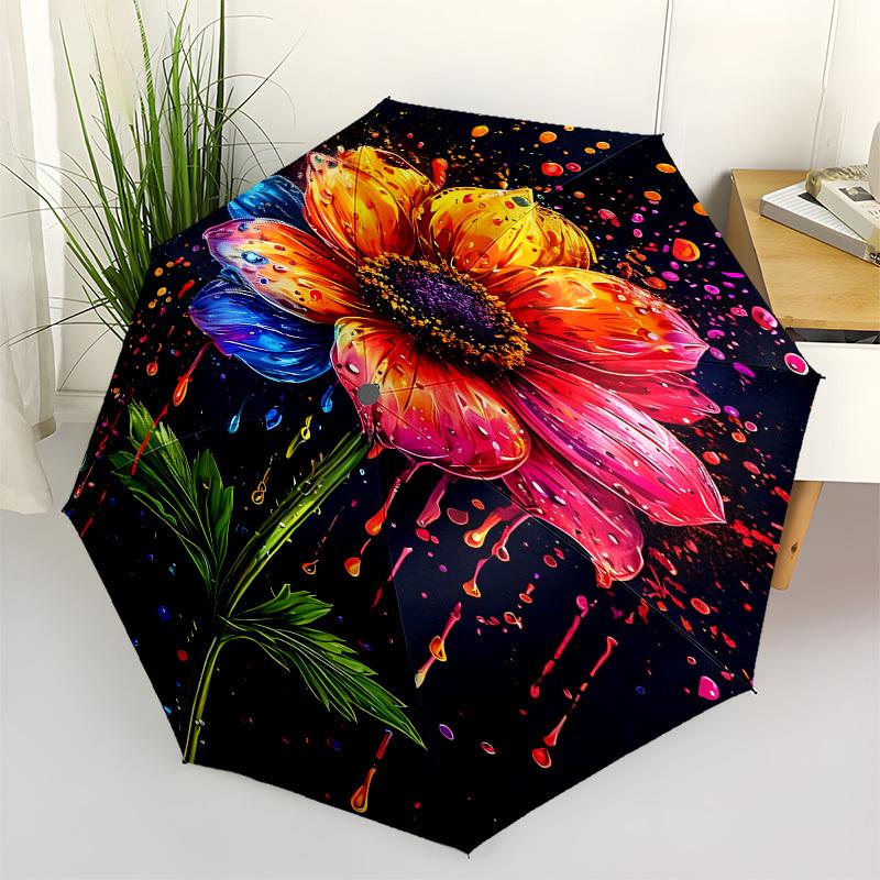 1pc Colorful Dripping Flower Artwork Umbrella with Plastic Handle,Suitable for All Seasons Home Travel Outdoor UmbrellaB1655
1pc Colorful Dripping Flower Artwork Umbrella with Plastic Handle,Suitable for All Seasons Home Travel Outdoor UmbrellaB1655