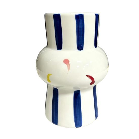 Ceramic Vase Hand Painted Striped Polka Dot Flower Vase Gourd Shape Vase for Fresh And Dried Flowers Home Decor B синий
Ceramic Vase Hand Painted Striped Polka Dot Flower Vase Gourd Shape Vase for Fresh And Dried Flowers Home Decor B синий