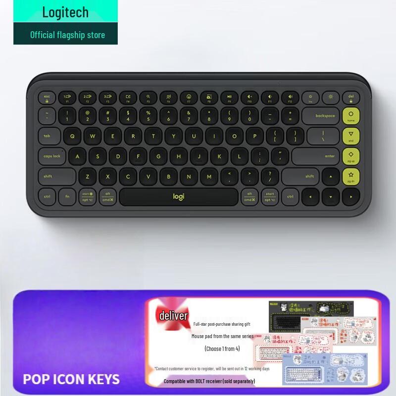 Logitech G POP ICON KEYS Wireless Bluetooth Keyboard
Logitech G POP ICON KEYS Wireless Bluetooth Keyboard