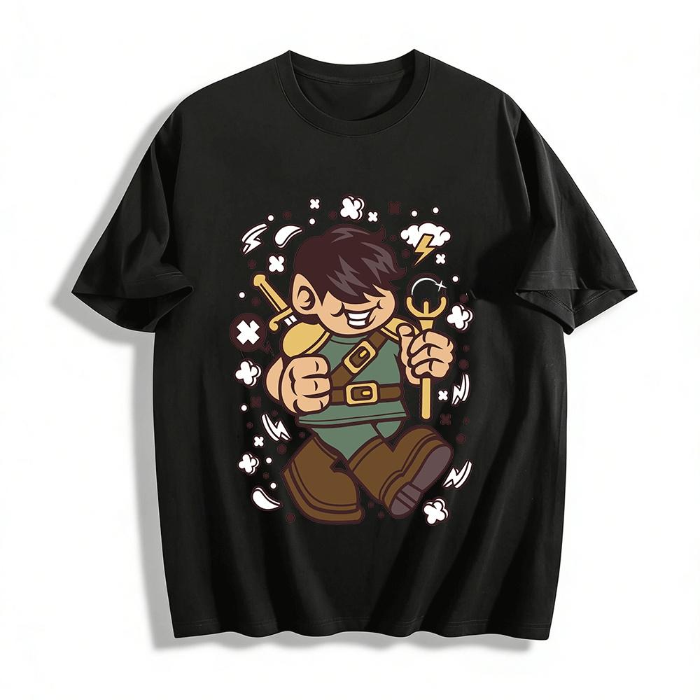 Vintage Cartoon Adventurer Print Tshirt Unisex Fun Game Style Top Pure cotton T-shirt XXS
Vintage Cartoon Adventurer Print Tshirt Unisex Fun Game Style Top Pure cotton T-shirt XXS