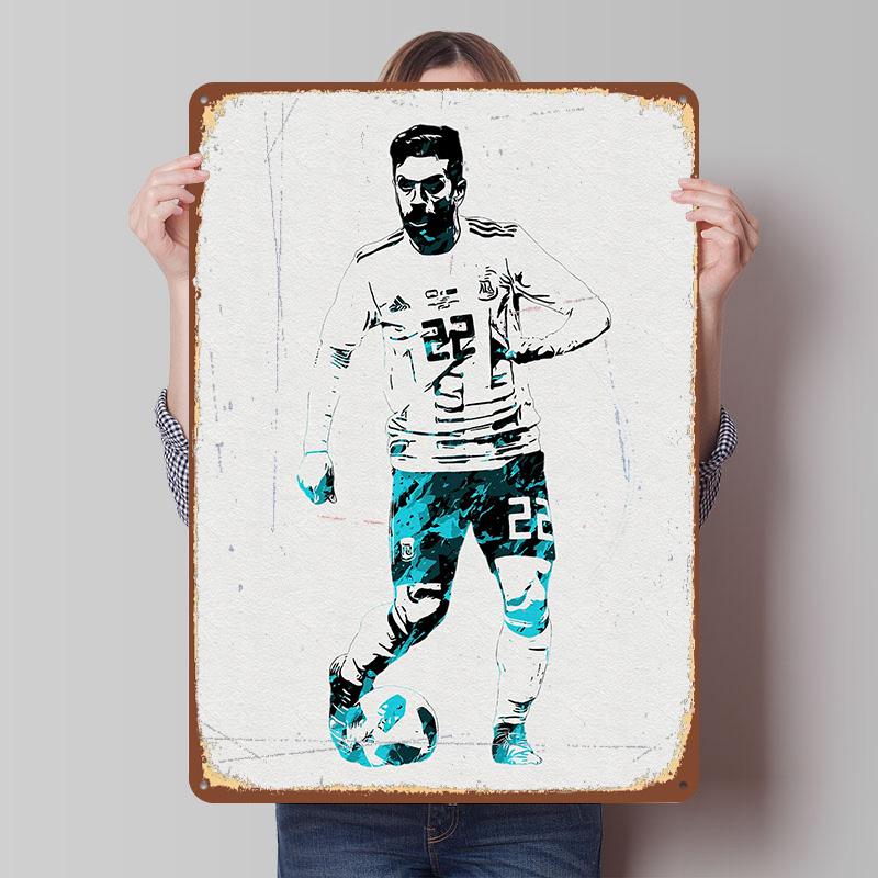 Argentina Soccer Painting Printed Poster Customized Wall Art Retro Vintage Metal Tin Signs for Home Aesthetic Decoration Room 7.9x11.8In(20x30cm)
Argentina Soccer Painting Printed Poster Customized Wall Art Retro Vintage Metal Tin Signs for Home Aesthetic Decoration Room 7.9x11.8In(20x30cm)