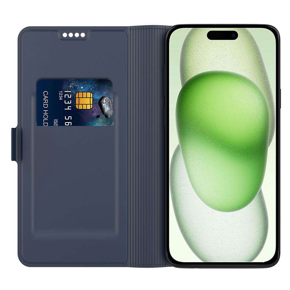 For iPhone 16 Pro Case PU Leather Phone Cover Card Slot Stand Magnetic Clasp Blue
For iPhone 16 Pro Case PU Leather Phone Cover Card Slot Stand Magnetic Clasp Blue