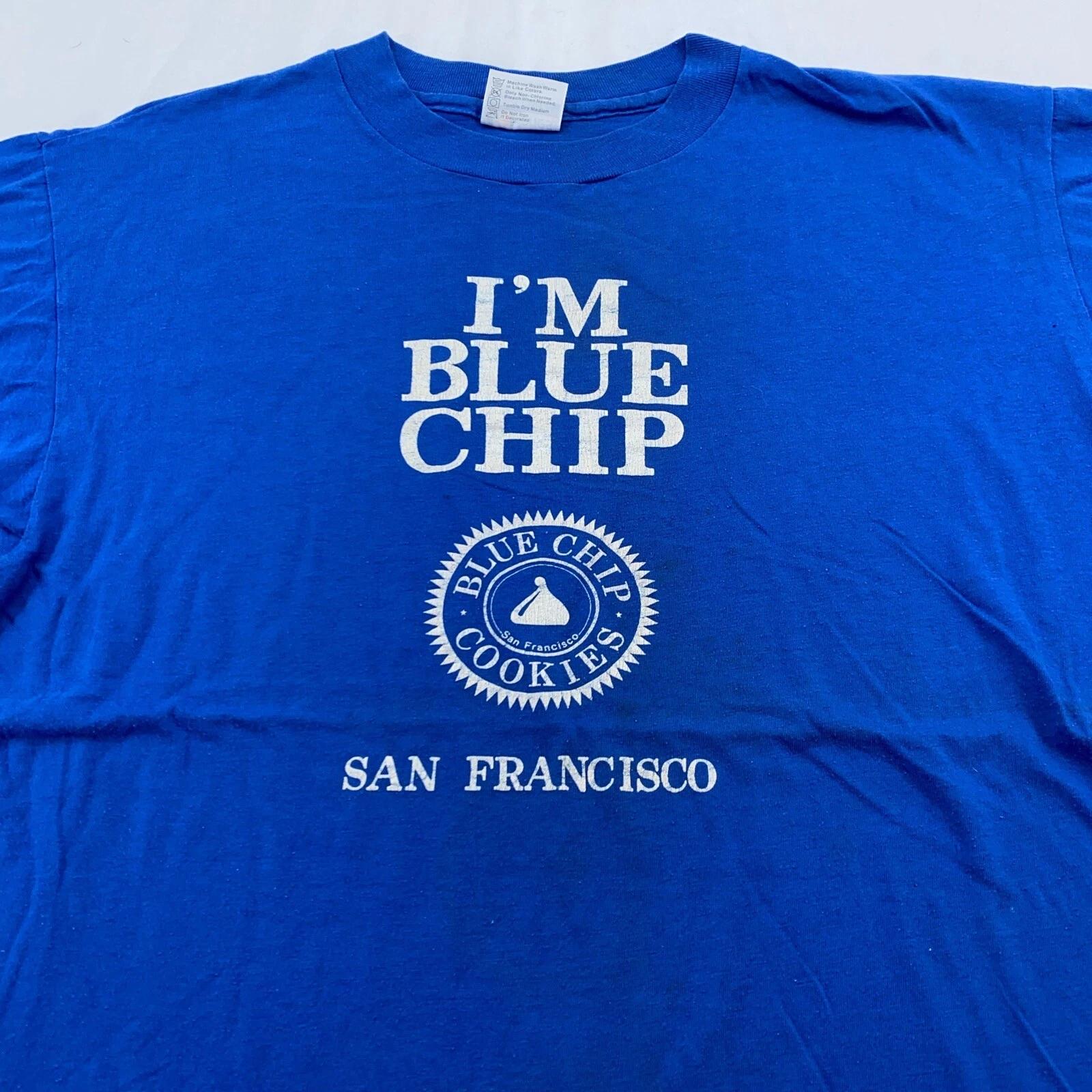 vintage 90s BLUE CHIP COOKIES SAN FRANSICO T-Shirt LARGE snack S
vintage 90s BLUE CHIP COOKIES SAN FRANSICO T-Shirt LARGE snack S