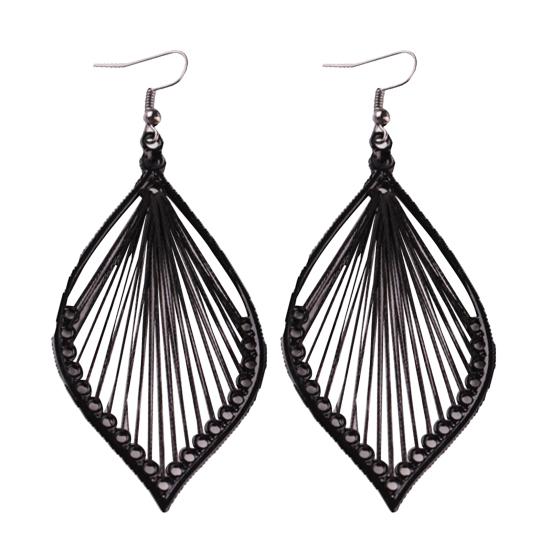 1 Pairs Eardrop Hollow Out Jewelry Gift Alloy Women Leaf Dangle Hook Earrings for Party чёрный
1 Pairs Eardrop Hollow Out Jewelry Gift Alloy Women Leaf Dangle Hook Earrings for Party чёрный