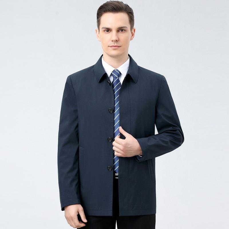 Осенний новый стиль пиджака с лацканами, мужская повседневная свободная куртка для служащего среднего возраста 195
Осенний новый стиль пиджака с лацканами, мужская повседневная свободная куртка для служащего среднего возраста 195