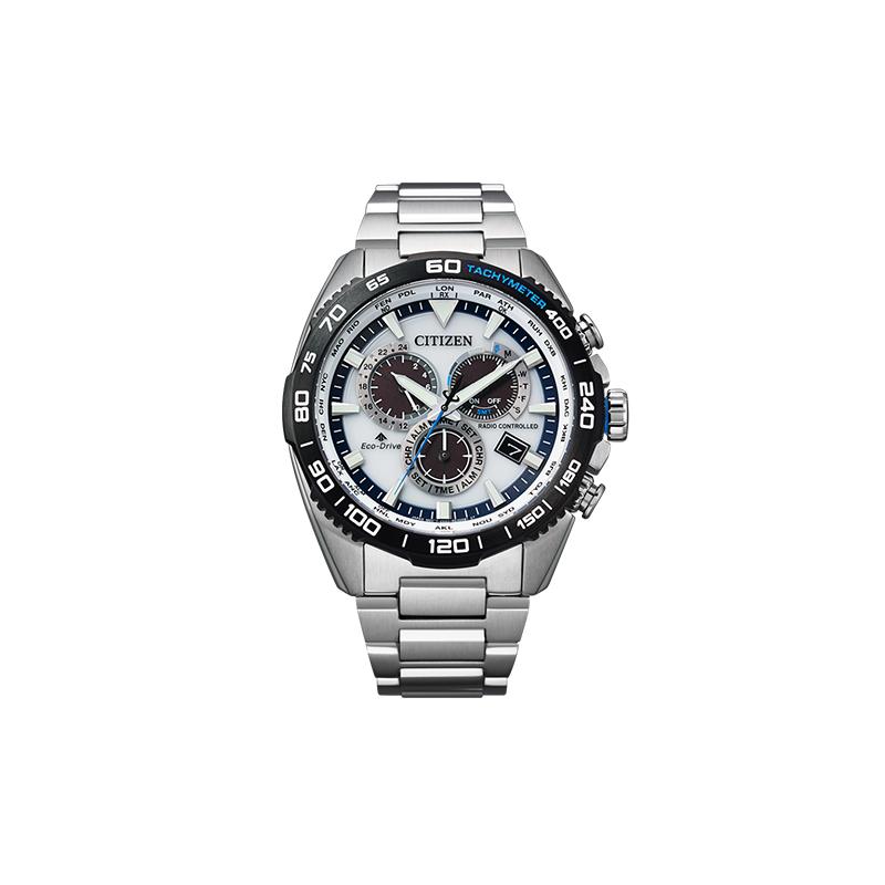 CITIZEN PROMASTER series eco-drive land three-eye chronograph watch solar Quartz Steel Strap unisex white dial CB5034-91A синій
CITIZEN PROMASTER series eco-drive land three-eye chronograph watch solar Quartz Steel Strap unisex white dial CB5034-91A синій