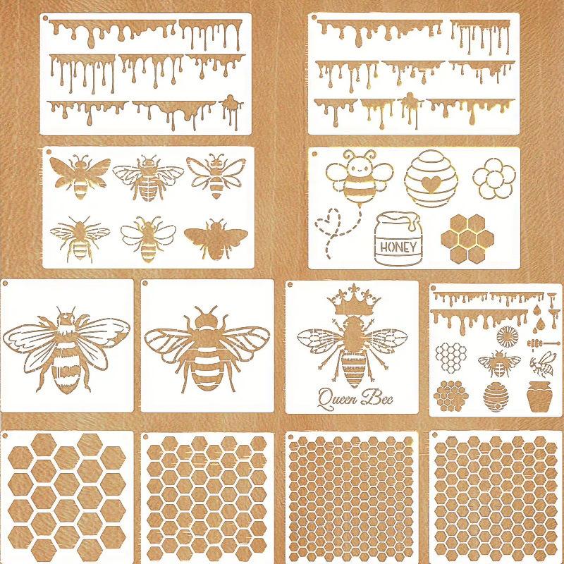 12 Sheets/set, Bee Hive Painting Template, Reusable, Bee Template, New Model, Bee Hive Poster Tool 12-pack
12 Sheets/set, Bee Hive Painting Template, Reusable, Bee Template, New Model, Bee Hive Poster Tool 12-pack