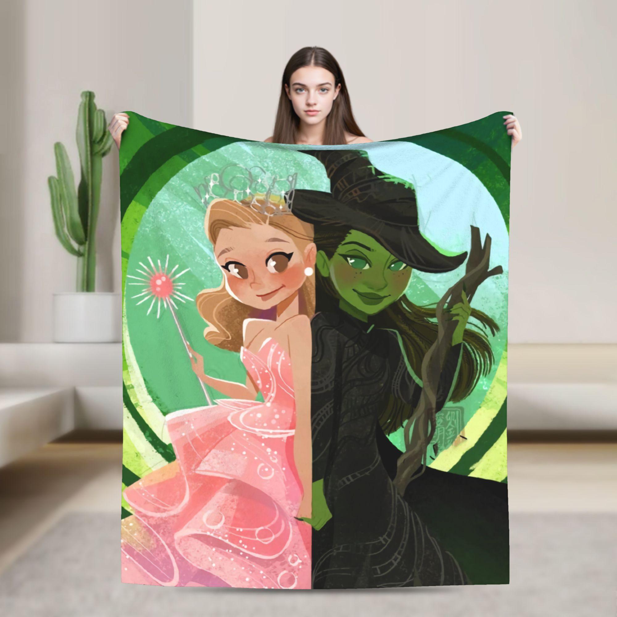 Wicked For Good Glinda and Elphaba Blanket Soft Warm Graphic Plush Throw Blanket For Outdoor Picnic Flannel Bedspread Bed Cover 75x90cm
Wicked For Good Glinda and Elphaba Blanket Soft Warm Graphic Plush Throw Blanket For Outdoor Picnic Flannel Bedspread Bed Cover 75x90cm