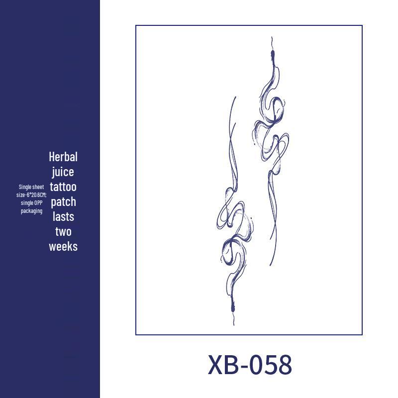 Водостойкие полуперманентные травяные наклейки-тату для женщин - Стойкие дизайны с надписями из сока для ключицы, руки, груди и шеи 6*20.6CM
Водостойкие полуперманентные травяные наклейки-тату для женщин - Стойкие дизайны с надписями из сока для ключицы, руки, груди и шеи 6*20.6CM