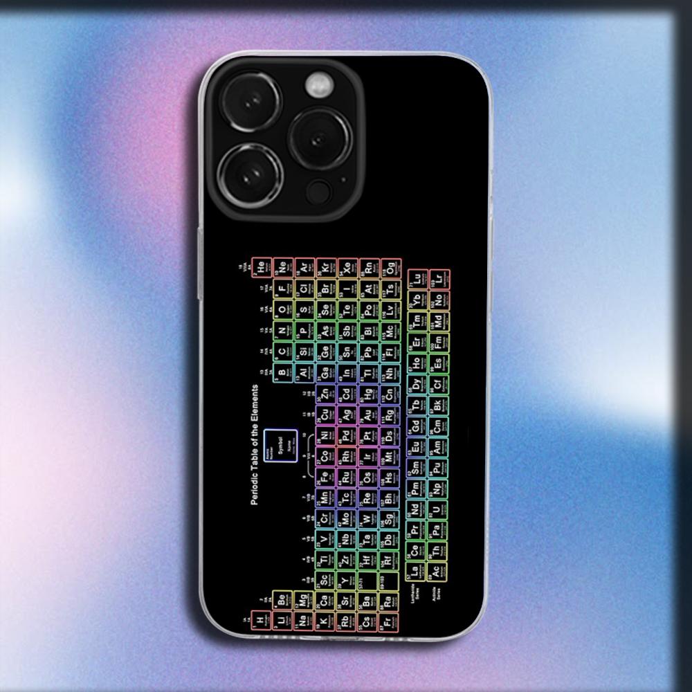 Periodic Table Of Elements Phone Case For iPhone 16,15,14,13,12,11 Plus,Pro,Max,XR,XS,X,Plus,SE,Mini Transparent Soft Cover iPhone12
Periodic Table Of Elements Phone Case For iPhone 16,15,14,13,12,11 Plus,Pro,Max,XR,XS,X,Plus,SE,Mini Transparent Soft Cover iPhone12