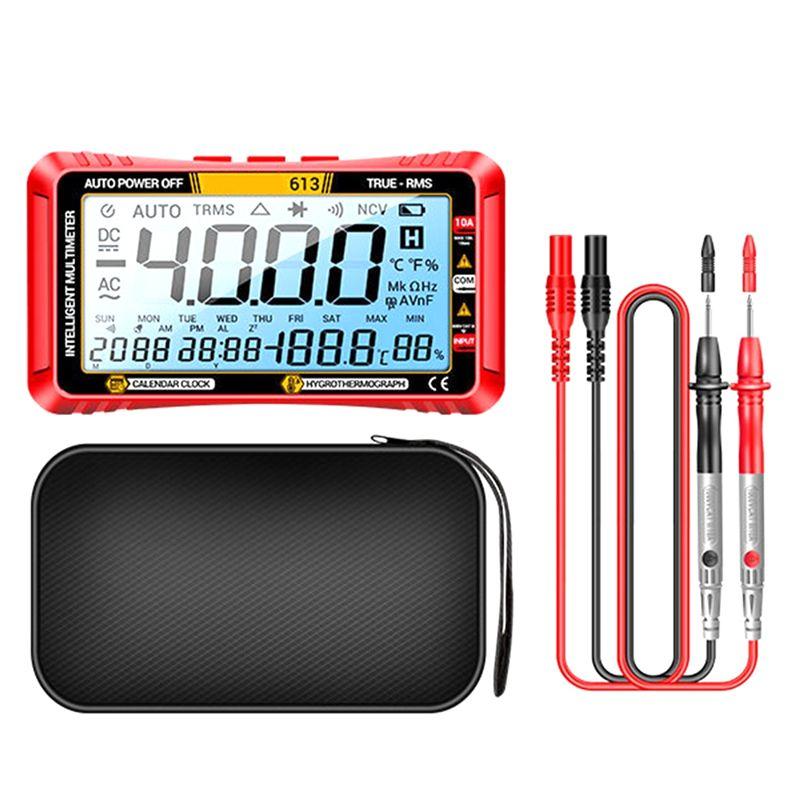 AEE4-613 Smart Multimeter Real-Time Power-Off Measuring Tester AC/DC Ammeter Voltmeter 4000Count Digital Multimetro Test Tool червоний
AEE4-613 Smart Multimeter Real-Time Power-Off Measuring Tester AC/DC Ammeter Voltmeter 4000Count Digital Multimetro Test Tool червоний