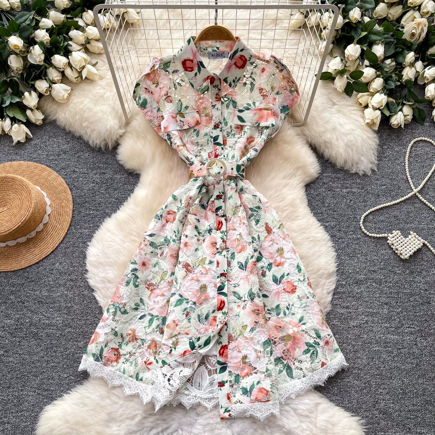Vintage Hollow Out Lace Embroidery Prom Dress Women 2026 Summer Short Sleeve Slim High Waist Floral Mini Dress 2XL
Vintage Hollow Out Lace Embroidery Prom Dress Women 2026 Summer Short Sleeve Slim High Waist Floral Mini Dress 2XL