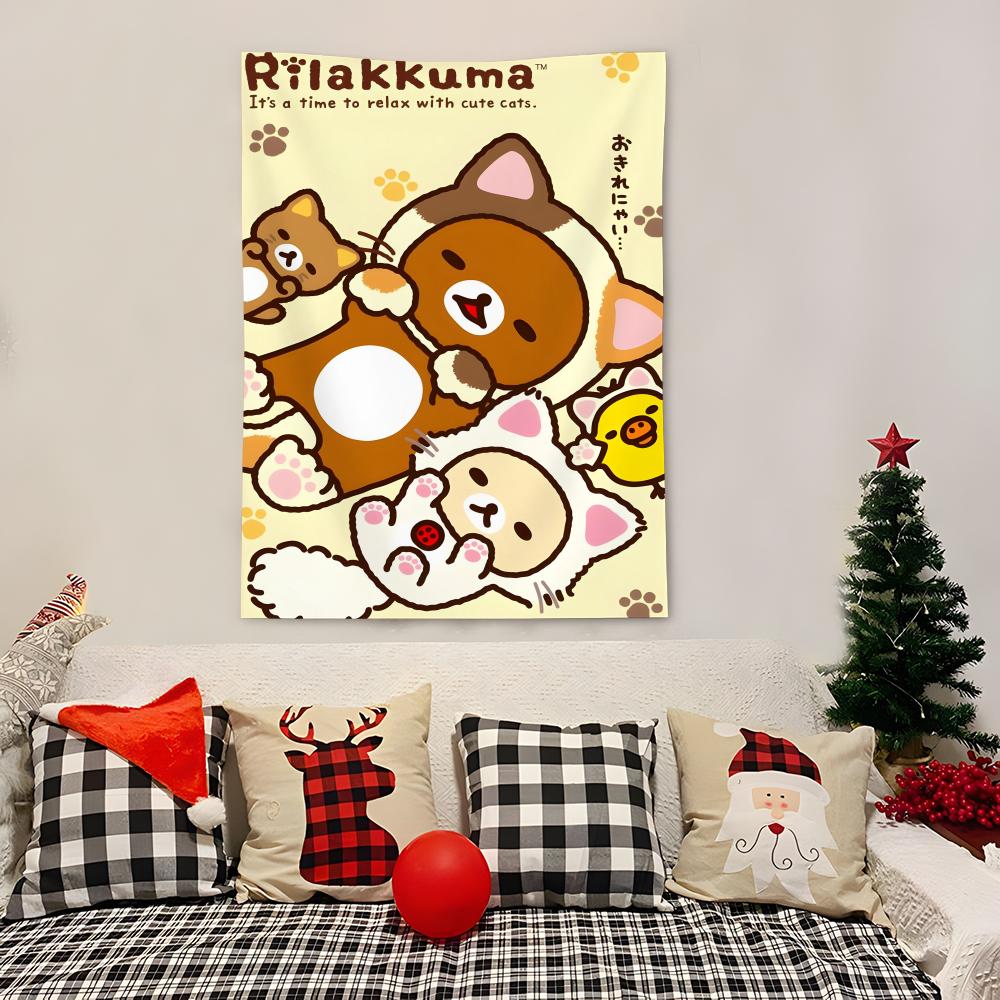 Cute Cartoon Rrilakkuma Tapestry Decoration Art Microfiber Background For Bedroom Living Bar Garden Outdoor Festival 74x94cm(29x37in)
Cute Cartoon Rrilakkuma Tapestry Decoration Art Microfiber Background For Bedroom Living Bar Garden Outdoor Festival 74x94cm(29x37in)