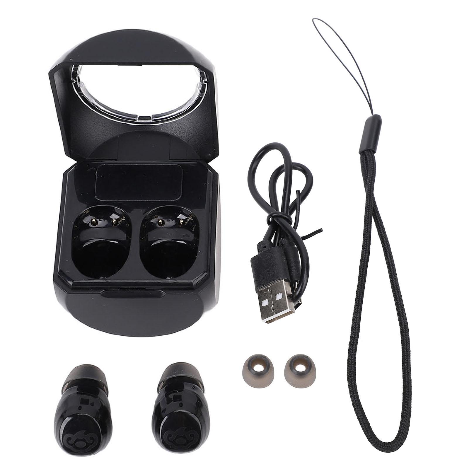 Black Earbuds Long Playtime Rechargeable Bluetooth Earphones with Charging Case Eartips for
Black Earbuds Long Playtime Rechargeable Bluetooth Earphones with Charging Case Eartips for