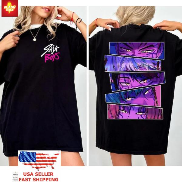 Trending Kpop Saja Boys Tee Demon Hunters Shirt Huntrix Merch Kpop Fan Gift Unisex T-Shirt XXXXL
Trending Kpop Saja Boys Tee Demon Hunters Shirt Huntrix Merch Kpop Fan Gift Unisex T-Shirt XXXXL