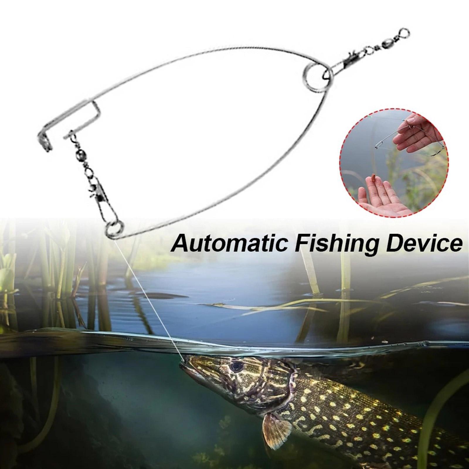 Automatic Fish Hook Device Stainless Steel Spring Loaded Ice Fishing Hook Trap Actuated Fishing Hook with Springs
Automatic Fish Hook Device Stainless Steel Spring Loaded Ice Fishing Hook Trap Actuated Fishing Hook with Springs