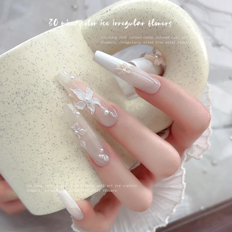 30Pcs Lily Flower Nail Art Charms 3D Nail Decoration Manicure Accessories Resin Material Diy Nail Art Enthusiasts білий
30Pcs Lily Flower Nail Art Charms 3D Nail Decoration Manicure Accessories Resin Material Diy Nail Art Enthusiasts білий