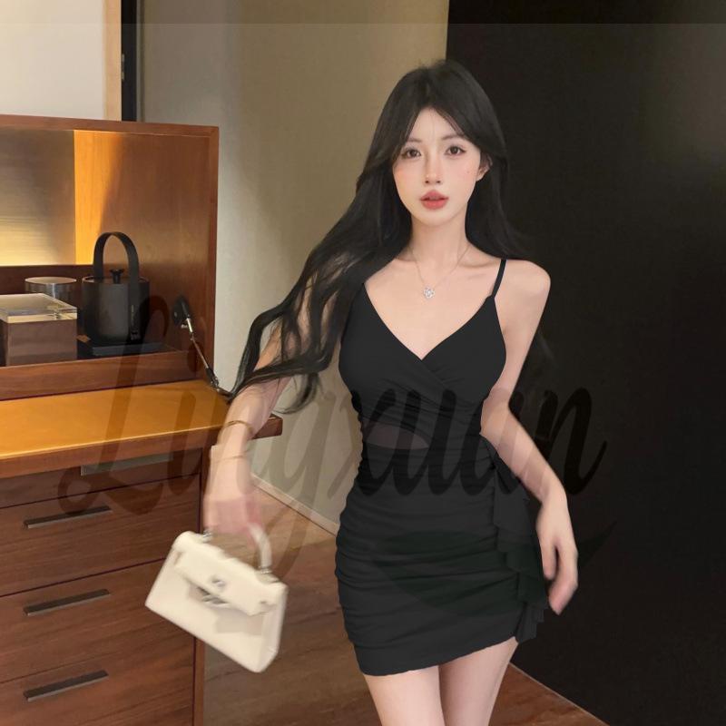V-Neck Mesh Fringe Slim Fit Hip-Hugging Suspender Dress for Women Large чорний
V-Neck Mesh Fringe Slim Fit Hip-Hugging Suspender Dress for Women Large чорний