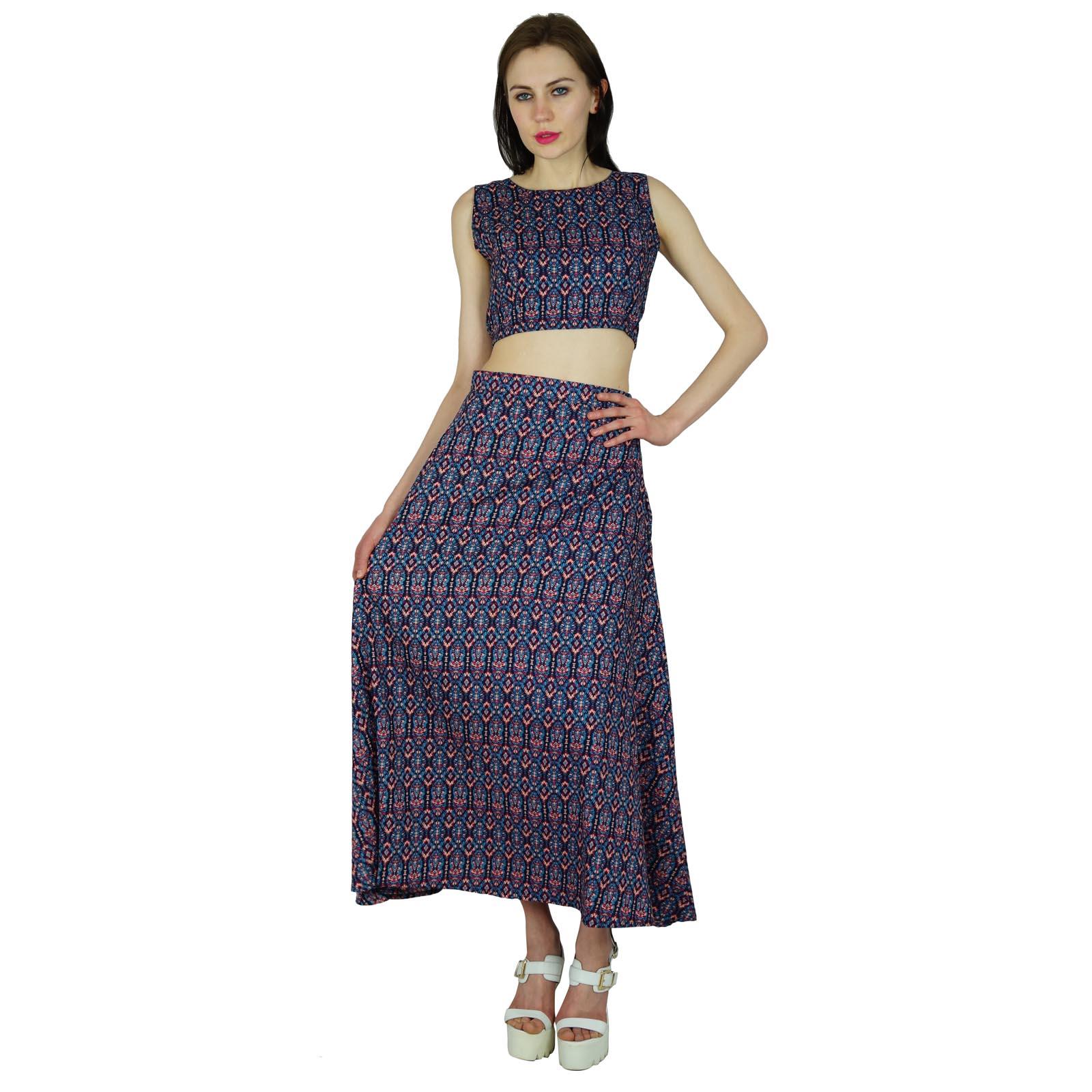 Женская длинная юбка-трапеция Bimba с укороченным топом Boho Bohemian Rayon Summer 14 разноцветный
Женская длинная юбка-трапеция Bimba с укороченным топом Boho Bohemian Rayon Summer 14 разноцветный